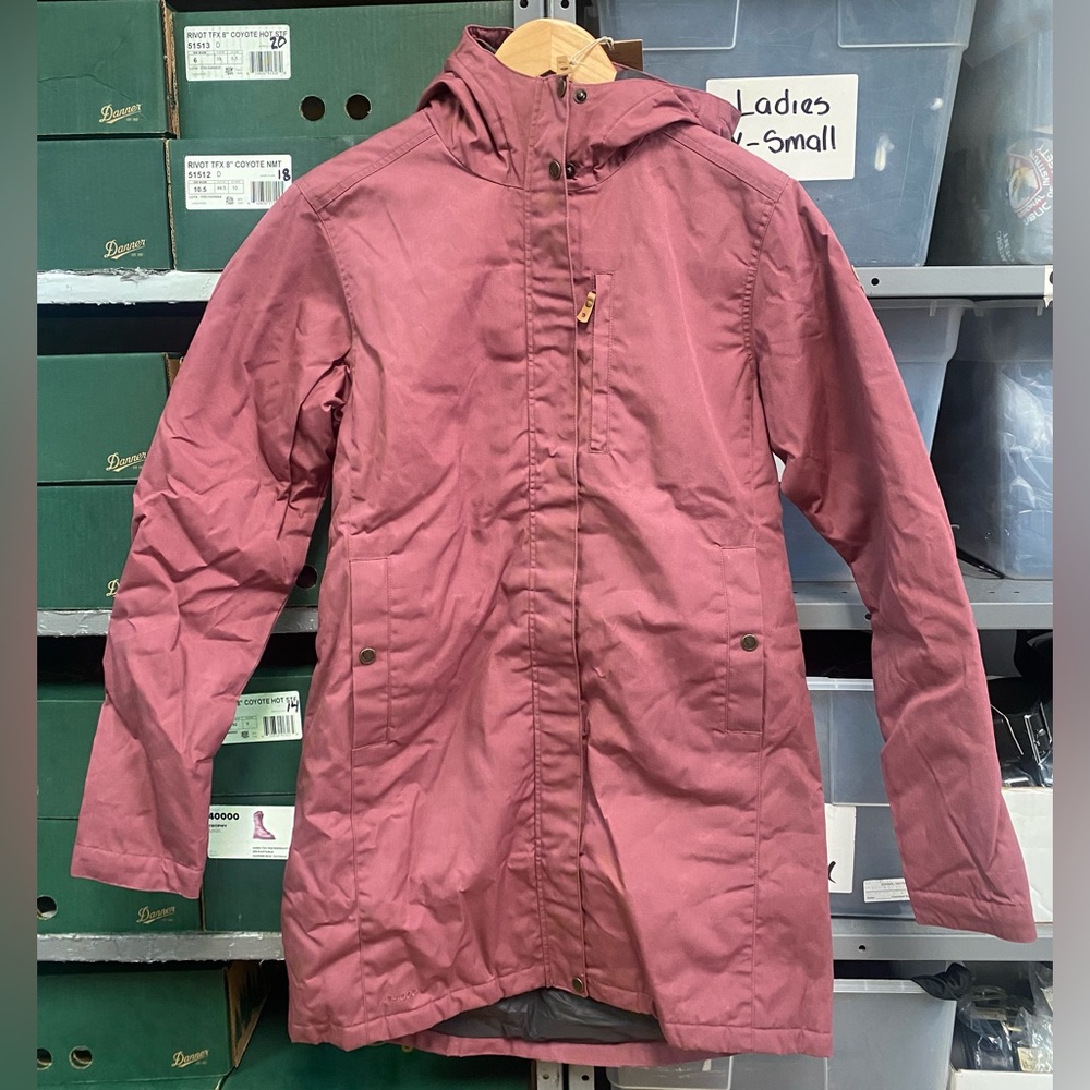 Fjallraven Kiruna Padded Parka - Purple Ski Jacket Weather-Resistant Hooded
